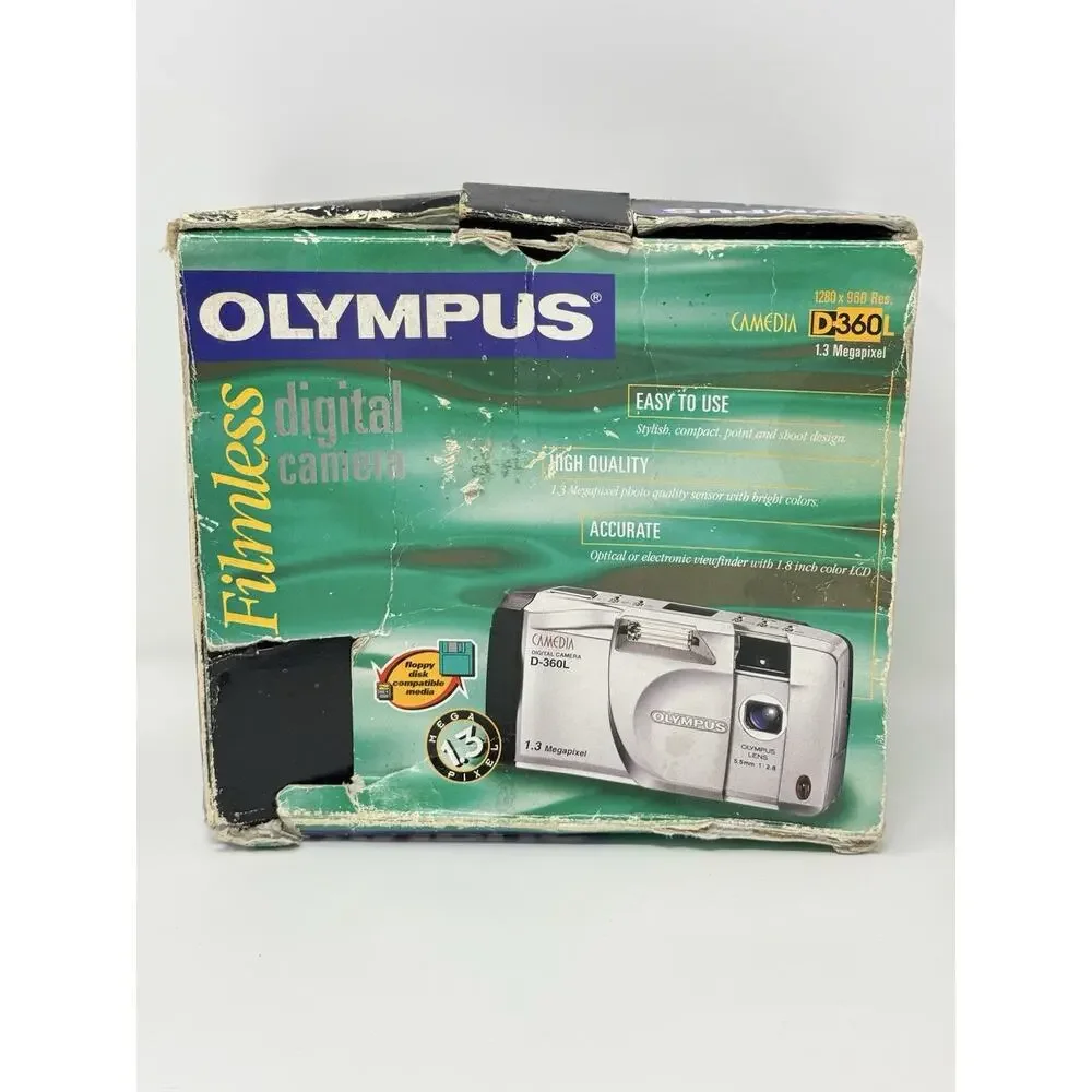 Olympus Camedia D 360 Digital Camera 1.3MP 8MB Card Tested Complete
